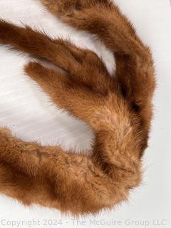 Light Brown Mink Three (3) Full Body Fur Collar Wrap from D'Alessandro Bros, Stamford Connecticut 