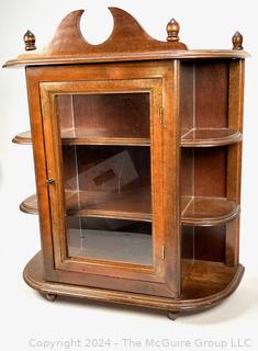 Wall Mount Display Cabinet with Glass Door. 19W x 8D x 23" Tall