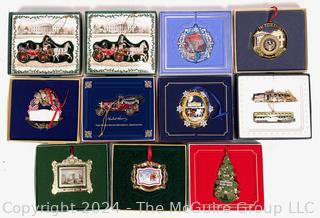 Eleven (11) White House Christmas Ornaments 