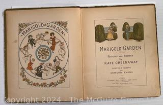 Marigold Garden by Kate Greenaway 1885 First Edition Book