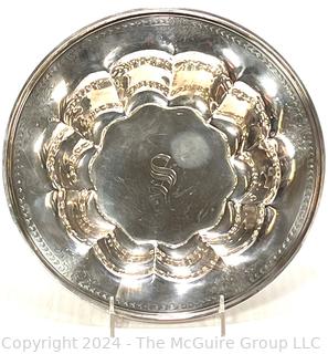 Sterling Silver Fluted Bowl.  446.4 grams