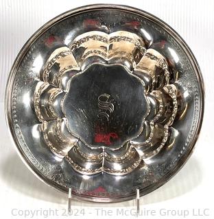 Sterling Silver Fluted Bowl.  446.4 grams