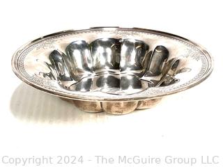 Sterling Silver Fluted Bowl.  446.4 grams