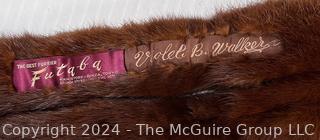 Mink Stole Shawl Futaba Fur Co. Tokyo Ginza Nishi 