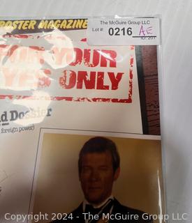 1981 "For Your Eyes Only" Movie Poster (folded) 007 James Bond Roger Moore 11 X 17"