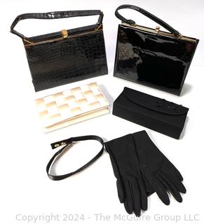 Ladies Handbags and Evening Gloves