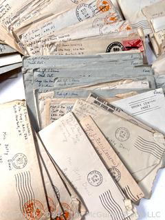 WW2 Censored Vmail Love Letters in Envelopes