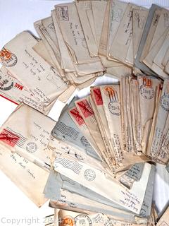 WW2 Censored Vmail Love Letters in Envelopes