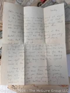 WW2 Censored Vmail Love Letters in Envelopes