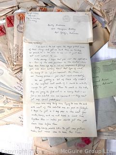 WW2 Censored Vmail Love Letters in Envelopes