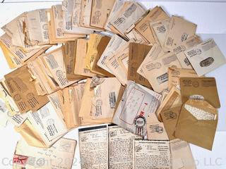 WW2 Censored Vmail Love Letters in Envelopes 