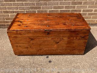 Seamen's Nautical Chest. 39 x 19 x 17"