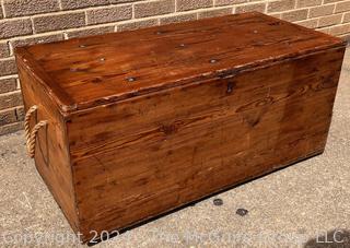 Seamen's Nautical Chest. 39 x 19 x 17"