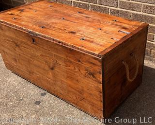 Seamen's Nautical Chest. 39 x 19 x 17"