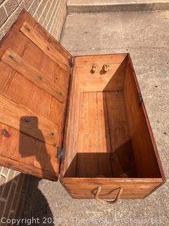 Seamen's Nautical Chest. 39 x 19 x 17"