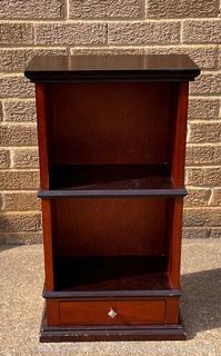 Wooden Bedside Table with Two Shelves 13w x 8d x 25" Tall