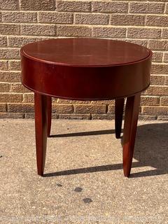 Mahogany Donovan Round Table by Brayton 24" Diameter x 22" Tall