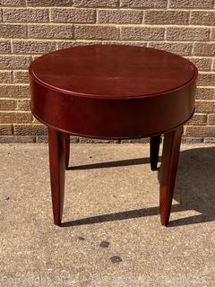 Mahogany Donovan Round Table by Brayton 24" Diameter x 22" Tall