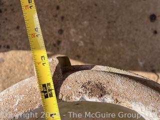 Cement Garden Urn Planter. 13 x 14"