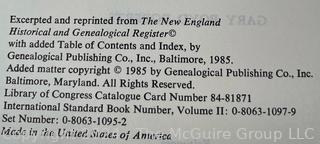 New England and Mayflower Genealogy Reference Books