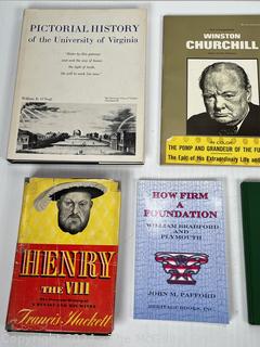 Seven (7) Books on US and British History 