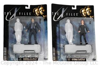 McFarlane Toys, The X-Files Scully & Muldar, 6" Action Figures circa 1998