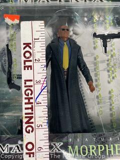 Original 1999 The Matrix Action Figures Neo Trinity and Morpheus Warner Bro Toy. Sealed New in Box