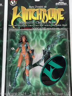 Sara Pezzini as Witchblade and Nottingham Action Figures Sculpted by Clayburn Moore and Ronin Warrior RYO 