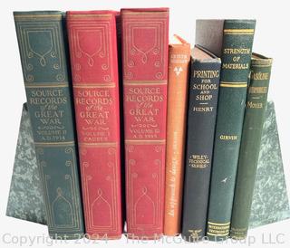 Books Including 3 Vol. of "Great War" & Technical References