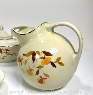 Hall's Superior Floral Autumn Leaf Quality Kitchenware by Mary Dunbar Jewel Homemakers Institute.