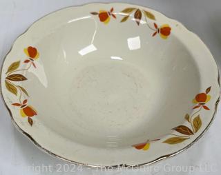 Hall's Superior Floral Autumn Leaf Quality Kitchenware by Mary Dunbar Jewel Homemakers Institute.