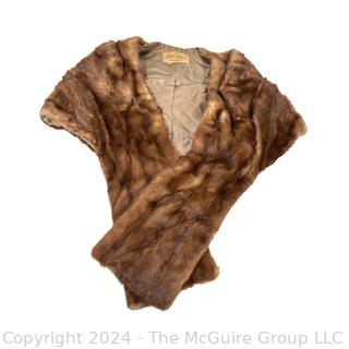 S Kann Sons & Company Blonde Mink Fur Stole Washington