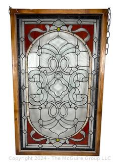 Leaded Glass Decorative Panel. 22 x 36.5" (0401AC)