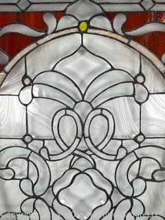 Leaded Glass Decorative Panel. 22 x 36.5" (0401AC)