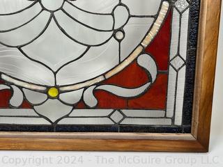 Leaded Glass Decorative Panel. 22 x 36.5" (0401AC)