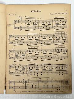 Hypatia - Waltz for Piano Solo Composed by May Ostlere Circa 1880. Published by Frederick Pitman, London