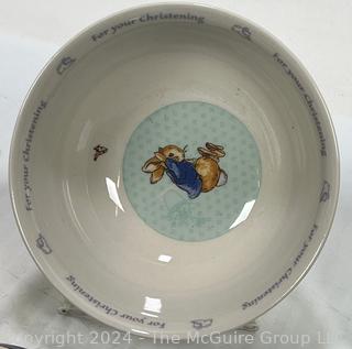 Mixed Lot Including Peter Rabbit Wedgwood Bowl, Royal Copenhagen and hand painted Danish Fruit Bowl