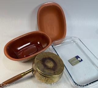 Cooking Items Including Schlemmertopf Roaster, Casserole and Pan