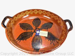 Ceramic Paella Serving Platter 17" diameter 