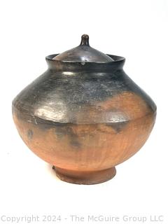 Ceramic Lidded Jar.  12" Tall  