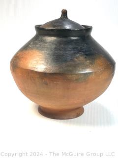 Ceramic Lidded Jar.  12" Tall  