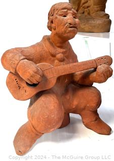 Set of Six (6) Provincial Terracotta Musician Figurines