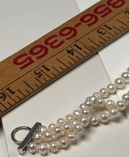 Triple Strand Pearl Necklace