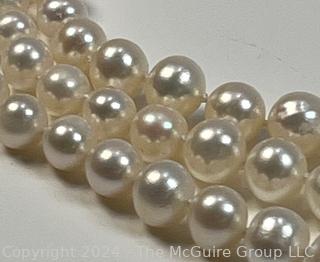 Triple Strand Pearl Necklace