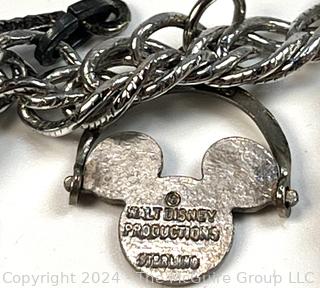 Sterling Silver Bracelet with Charms, Some Sterling.  Total Weight 49 Grams