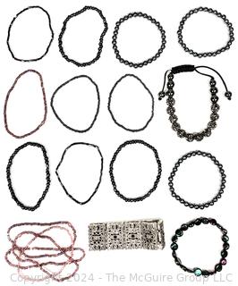 Eighteen (18) Beaded Bracelets