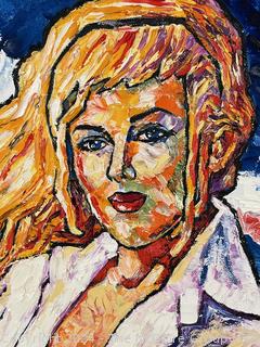 Unframed Oil on Canvas board Titled Heidi by Artist Douglas Edwards 1999. 14 x 18”