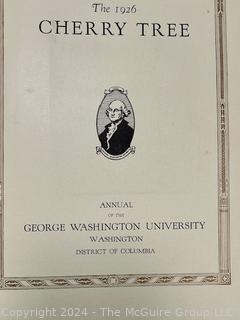 "The Cherry Tree" 1926 Annual George Washington University 