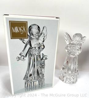 Four (4) Mikasa Crystal Angels 8" Figurines Germany (3 Original Boxes)