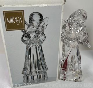 Four (4) Mikasa Crystal Angels 8" Figurines Germany (3 Original Boxes)